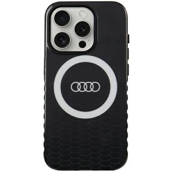   Audi IML Big Logo MagSafe AU-IMLMIP15P-Q5/D2-BK iPhone 15 Pro 6.1", hátlap, fekete