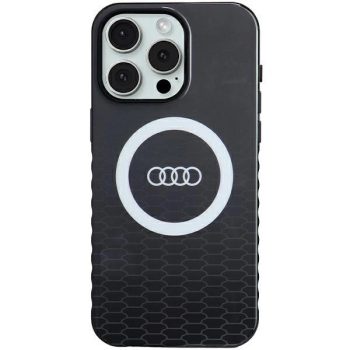   Audi IML Big Logo MagSafe AU-IMLMIP15PM-Q5/D2-BK iPhone 15 Pro Max 6.7", hátlap, fekete