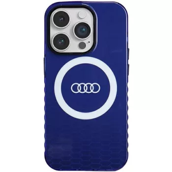  Audi IML Big Logo MagSafe tok iPhone 14 Pro 6.1" hátlap, tok, sötétkék