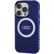 Audi IML Big Logo MagSafe tok iPhone 14 Pro 6.1" hátlap, tok, sötétkék