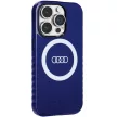 Audi IML Big Logo MagSafe tok iPhone 14 Pro 6.1" hátlap, tok, sötétkék