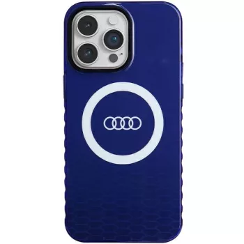   Audi IML Big Logo MagSafe tok iPhone 14 Pro Max 6.7" hátlap, tok, sötétkék