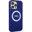 Audi IML Big Logo MagSafe tok iPhone 14 Pro Max 6.7" hátlap, tok, sötétkék