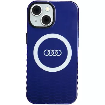   Audi IML Big Logo MagSafe AU-IMLMIP15-Q5/D2-BE iPhone 15 6.1" hátlap, sötétkék