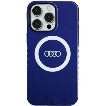   Audi IML Big Logo MagSafe AU-IMLMIP15PM-Q5/D2-BE iPhone 15 Pro Max 6.7" hátlap, sötétkék