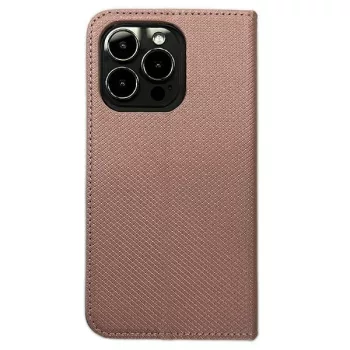   Smart Magnet oldalra nyíló tok Samsung Galaxy S24 Plus , rozéarany
