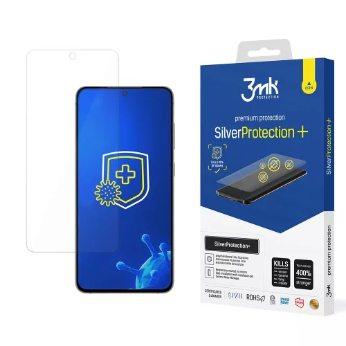 3MK Silver Protect+ Samsung Galaxy S21 FE nedves szerelésű védőfólia