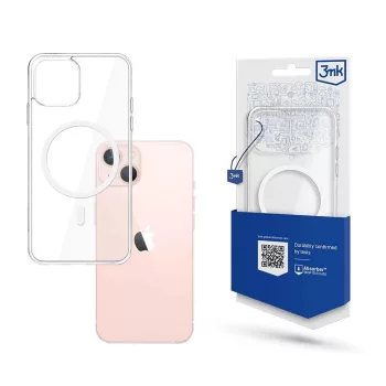   3MK MagCase sorozat MagSafe készülékével kompatibilis tok iPhone 14, átlátszó