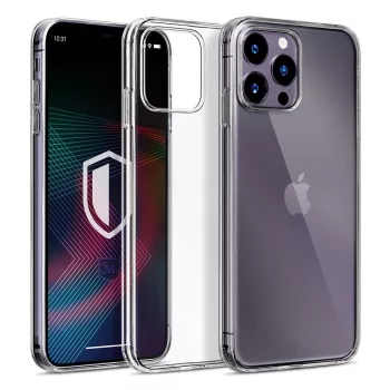 3MK Clear Case iPhone 14 Pro Max, hátlap, tok, átlátszó