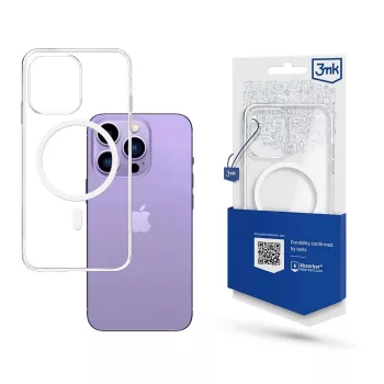   3MK MagCase sorozat MagSafe-jával kompatibilis tok iPhone 14 Pro Max, átlátszó
