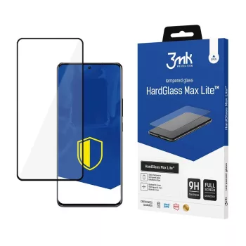   3MK HardGlass Max Lite Xiaomi Redmi 13, teljes képernyős edzett üvegfólia, fekete