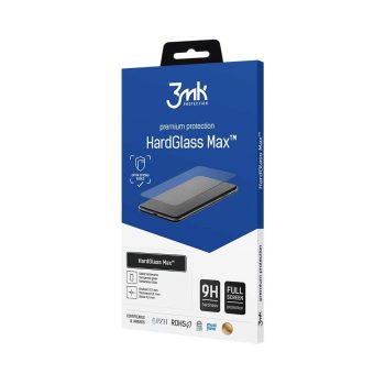   3MK HardGlass Max iPhone 13 Pro Max 6.7"/14 Plus 6.7", teljes képernyős ujjlenyomamentes edzett üvegfólia, fekete