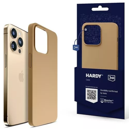 3MK Hardy Case iPhone 14 Pro Max 6.7", Magsafe hátlap, tok, arany