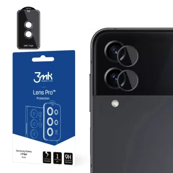   3MK Lens Protection Pro kamerahuzat Samsung Galaxy Z Flip 4 fényképezőgéphez, fekete