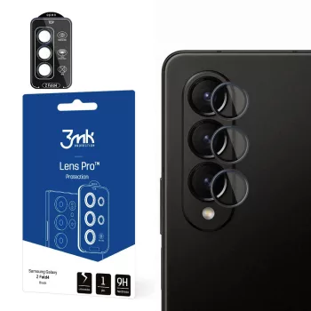   3MK Lens Protection Pro Samsung Z Fold4 F936 kamera védőfólia rögzítőkerettel 1db, fekete