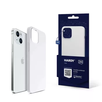   3MK Hardy Case iPhone 15 6.1" Magsafe hátlap, tok, fehér-ezüst