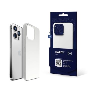   3MK Hardy Case iPhone 15 Pro Max 6.7" Magsafe hátlap, tok, fehér-ezüst tok