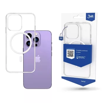   3MK MagCase iPhone 15 Pro 6.1" Magsafe hátlap, tok, átlátszó