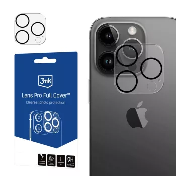   3MK Lens Pro Full Cover iPhone 13 Pro/ 13 Pro Max edzett üvegfólia kameravédő, rögzítőkerettel 1db