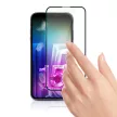 3MK HardGlass Max Lite iPhone 15 Pro Max 6.7" teljes képernyős edzett üvegfólia, fekete