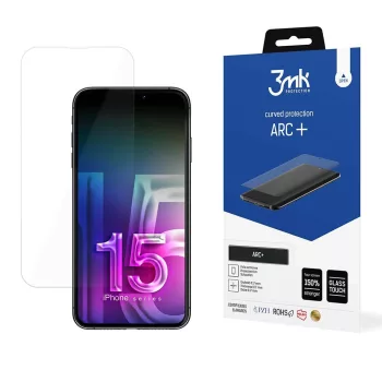   3MK fólia ARC+ iPhone 15 Pro 6.1" teljes képernyős fólia, átlátszó