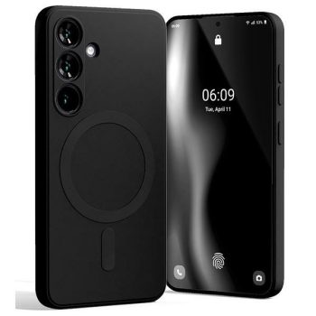 Mercury MagSafe szilikon tok Samsung Galaxy S24 , fekete