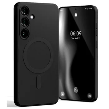   Mercury MagSafe szilikon tok Samsung Galaxy S24 Plus , fekete