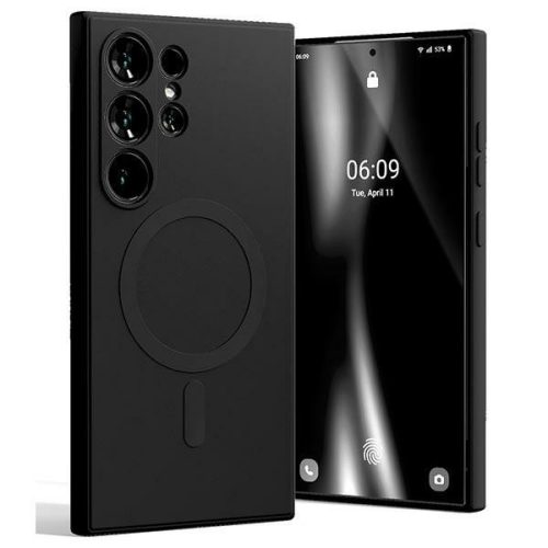 Mercury MagSafe szilikon tok Samsung Galaxy S24 Ultra , fekete