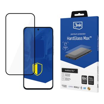   3MK HardGlass Max Samsung Galaxy A55 5G, teljes képernyős ujjlenyomamentes edzett üvegfólia, fekete