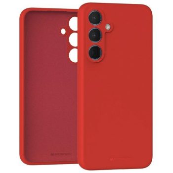 Mercury Silicone hátlap, tok Samsung Galaxy A55 A556, piros