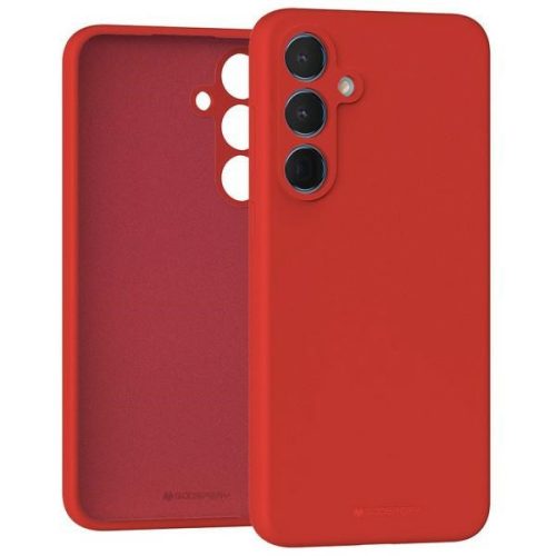 Mercury Silicone hátlap, tok Samsung Galaxy A55 A556, piros