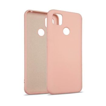   Beline Silicone Case hátlap, tok Xiaomi Redmi 9C, rozéarany