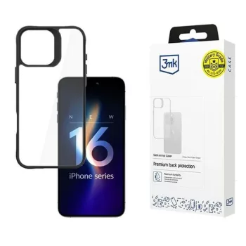   3MK SatinArmor+ tok iPhone 16 Pro Military Grade ütésálló tok, átlátszó