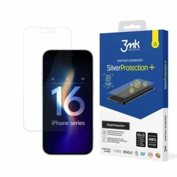  3MK SilverProtect+ iPhone 16 Plus nedves rögzítésű fólia