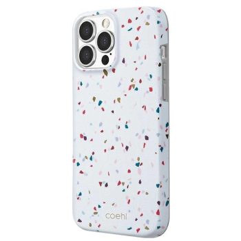   UNIQ Coehl Terrazzo tok iPhone 13 Pro Max 6.7" mintás, fehér