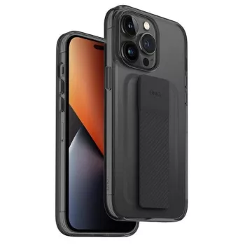   UNIQ Heldro tok Mount iPhone 14 Pro Max 6,7", szürke, átlátszó