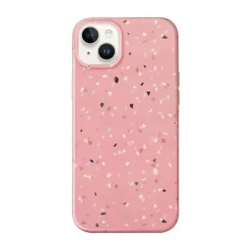   UNIQ Coehl Terrazzo tok iPhone 14 Plus/15 Plus 6.7", rózsaszín