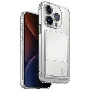 UNIQ Air Fender ID iPhone 15 Pro 6.1" tok, átlátszó