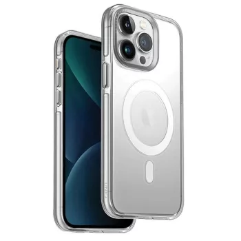   UNIQ Calio iPhone 15 Pro 6.1" Magclick töltő tok, átlátszó