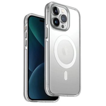   UNIQ Calio iPhone 15 Pro Max 6.7" Magclick töltő tok, átlátszó