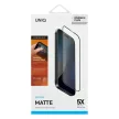 UNIQ Optix matt iPhone 16 Plus 6.7" matt edzett üvegfólia applikátorral