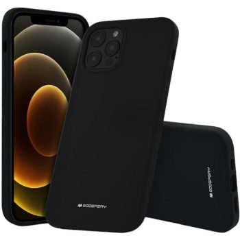   Mercury Soft Silicone Case hátlap, tok iPhone 13 Pro 6.1", fekete
