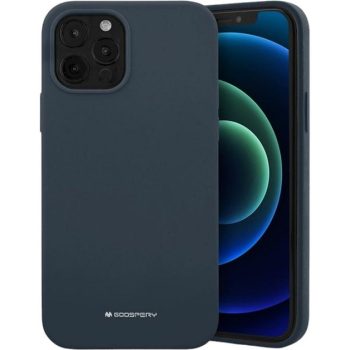   Mercury Silicone hátlap, tok iPhone 13 Pro 6.1", sötétkék