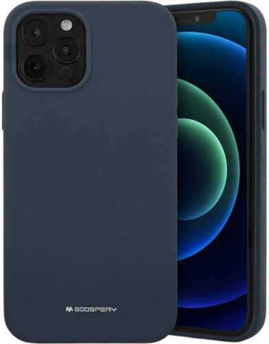 Mercury Silicone hátlap, tok iPhone 13 Pro Max 6.7", sötétkék