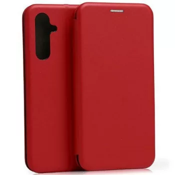   Beline Book Magnetic oldalra nyíló tok Samsung A54 5G A546, piros