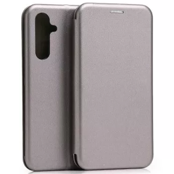   Beline Book Magnetic oldalra nyíló tok Samsung A54 5G A546, sötétszürke