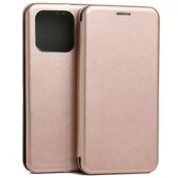   Beline Case Book Magnetic Xiaomi 13 oldalra nyíló tok, rozéarany