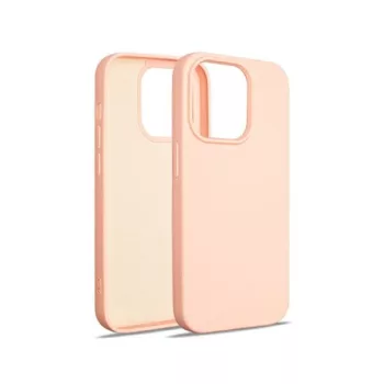   Beline Silicone Case hátlap, tok iPhone 15 Pro 6.1", rozéarany
