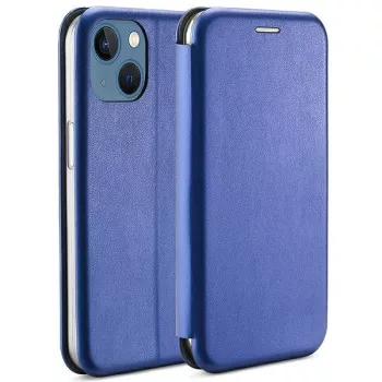   Beline Book Magnetic oldalra nyíló tok iPhone 15 6.1", kék