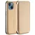 Beline Book Magnetic oldalra nyíló tok iPhone 15 6.1", arany